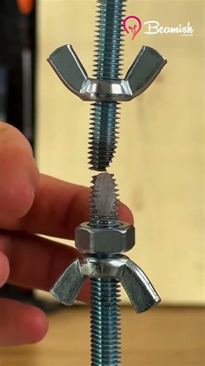 Easy Threaded Rod Joining Trick 🔩 #diy #threaded #rod #joint