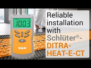 Reliable installation with Cable Tester - Schlüter-DITRA-HEAT-E-CT