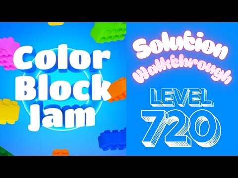 Color Block Jam - Level 720 - Solution Walkthrough!!!