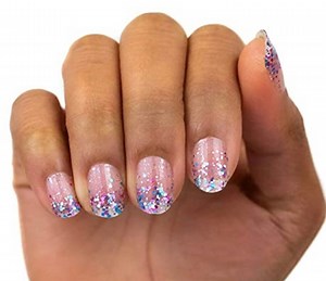 Color Street Real Polish Nail Strips: Blue Purple Glitter, Less Bitter More Glitter - Etsy