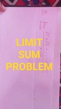 #shortvideo#very#Limit sum Problem #maths #calculus