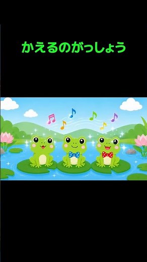⁂新着⁂かえるのがっしょう🐸｜童謡｜うたアニメ｜輪唱｜ぽこふれんず｜【0〜3歳向け】