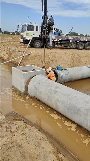 Connecting the Giant Pipes! 🏗️ Critical Sewer Line Installation Process