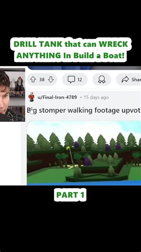 DRILL TANK that can WRECK ANYTHING In Build a Boat! (1)