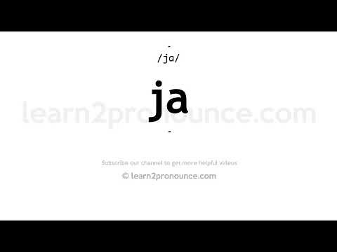 How to pronounce Ja | English pronunciation