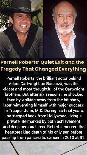 Pernell Roberts' Quiet Exit and the Tragedy That Changed Everything#shorts #pernell #celebritynews