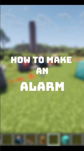 How to make an alarm in Minecraft! #Minecraft #shaders #creativesurvival #minecraftbuilding #shorts