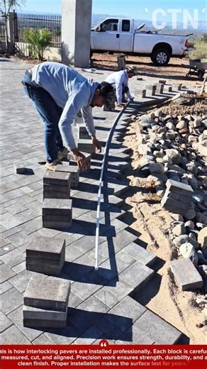Perfect Paver Installation Process | Precision Cutting & Professional Finish