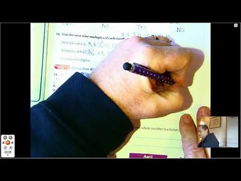 4th grade GO Math-Lesson 5.4 Factors and Multiples pages 215-218