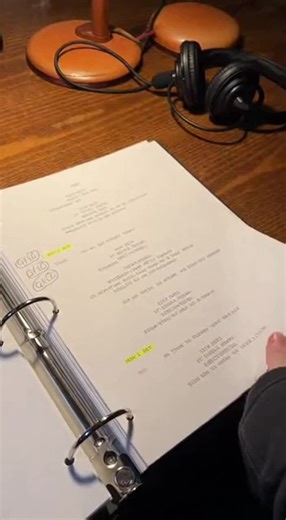 Script Help #theatre #rehearsal #techtheatre #stagemanager #actor