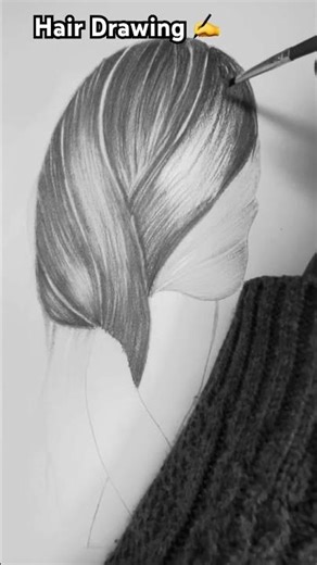 Realistic Hair Drawing – Step by Step Pencil Art