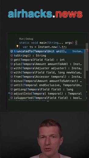 Instant: Truncating Milliseconds #java #shorts