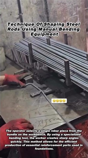 Technique Of Shaping Steel Rods Using Manual Bending Equipment