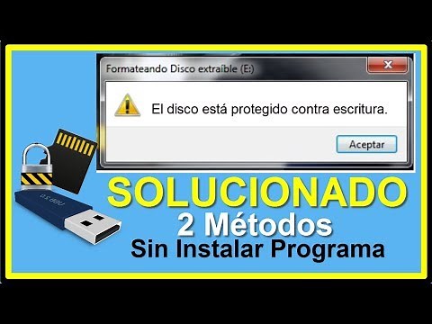 El Disco Está PROTEGIDO Contra ESCRITURA│Como QUITAR Protección Contra Escritura USB y Micro SD