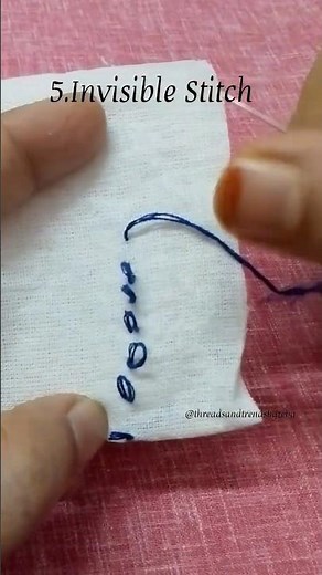 | How to sew an invisible stitch | Easy sewing hacks |