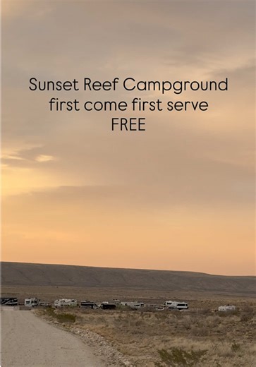 Sunset Reef Campground: Near Carlsbad National Park
