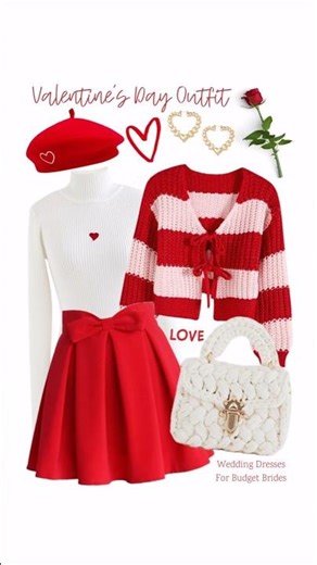 Casual Valentine’s Day outfit idea for lunch with your sweetheart.