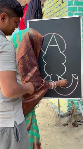 A Letter Draw Lord Ganesha Part 137 #sorts #art Drawing