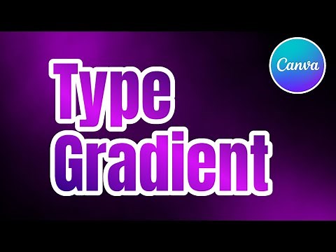 Cara membuat teks gradasi keren di canva | Gradient text effect with canva