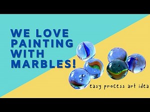Marble Painting for Kids | Easy and Fun Process Art Activity