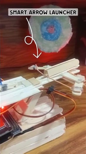 ESP32 Smart Arrow Launcher (DIY Servo Turret) 🚀 #shorts