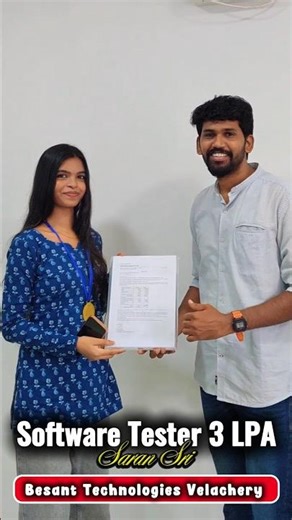 From Fresher to Software Tester at 3 LPA | Saran Sri's Tech Career Journey | Besant Technologies