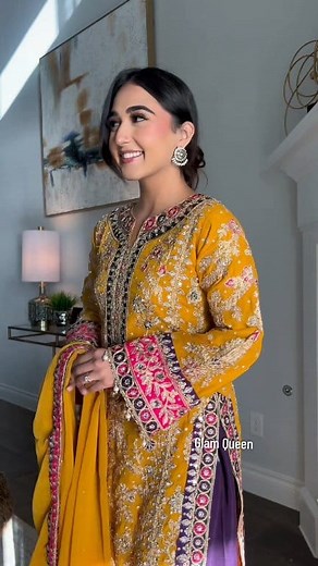 9.7K views · 54 reactions | Perfect for haldi program Type: Stitched Taking pre order | Glam Queen | Facebook