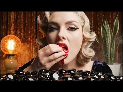 Diamond Eating ASMR 💎✨ – Glitter Colors Flowing from Every Bite