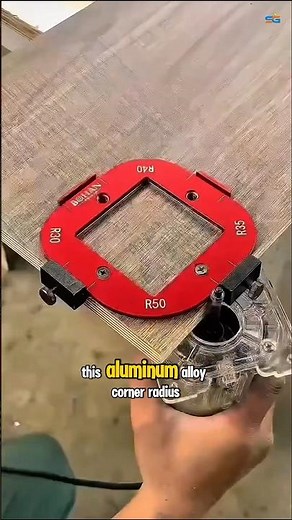 Aluminum alloy router corner radius template for accurate curved cuts, smooth edges, perfect cut.
