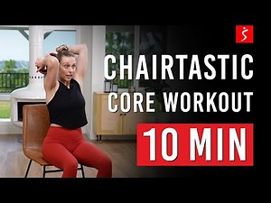 10 MIN BEGINNER CHAIR WORKOUT - Core Strengthening Routine