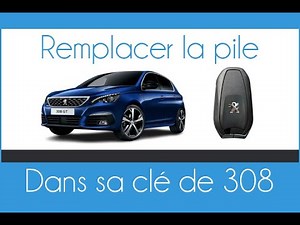Peugeot 308: How to change the battery in your key