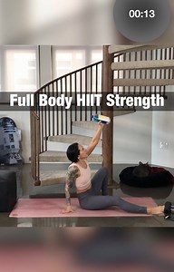 Ready to ROCK a home workout with me? Try this fun superset, from one of my Rock Your Life classes: . 3 rounds: . 1️⃣ Boxer Jacks (0:30-0:45)�2️⃣ Turkish Get Ups (5 each side)�3️⃣ Pivot Squats (0:30-0:45)�4️⃣ Prone Around the World (8-12) . Follow along with me in the video for form cues and options for your fitness level. Do your best ❤️ and feel free to leave me any questions below 👇👇 . 🌟Join my online home workout studio and have access to... . ✅ my complete and ever growing collection of 