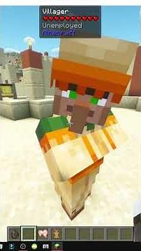 HOW TO RECRUIT UNEMPLOYED VILLAGERS as GUARDS in MINECRAFT