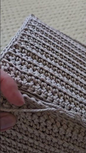 The process of creating my crocheted gingerbread house from leftover yarn. #handmade #crochet