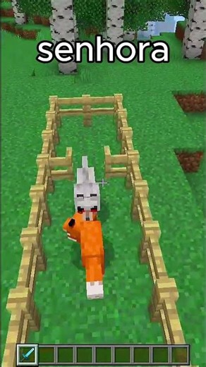 LOBO VS RAPOSA NO MINECRAFT #minecraft