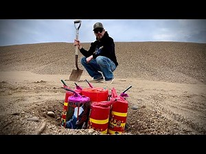 Digging a HOLE using ONLY Legal Fireworks!