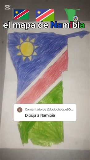 el mapa de Namibia