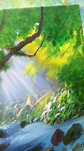 Học cách vẽ tranh phong cảnh sơn dầu | Trạm Vẽ painting - Sunny art