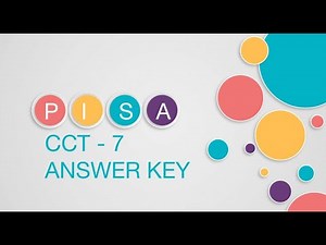 PISA CCT -7 - ANSWER KEY - READING LITERACY