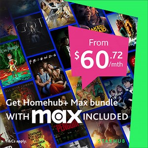 Get StarHub all-in-one bundle from $60.72/mth ✅ Max and HBO Pak on us ✅ UltraSpeed Broadband ✅ TV Pass and more! | StarHub