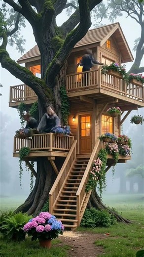 From Giant Tree to Cozy Treehouse — Built by 3 Women!” #TreehouseLife #WomenWhoBuild #DIYProject #Cr