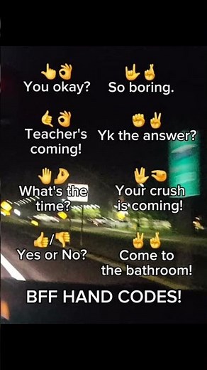 BFF Hand Codes 🤟 | Secret Hand Signs Only Best Friends Know! 💫