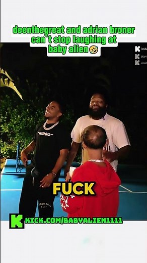 DeenTheGreat and Adrian Broner can`t stop laughing at baby alien🤣