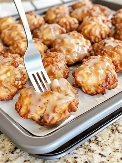 Baked Apple Fritters (Quick & Easy) Ingredients: 2 cups chopped apples (peeled) 1 cup flour 1/3 cup sugar 1 tsp baking powder 1/2 tsp cinnamon 1/4 tsp salt 1/2 cup milk 1 egg | Homestyle American Dishes