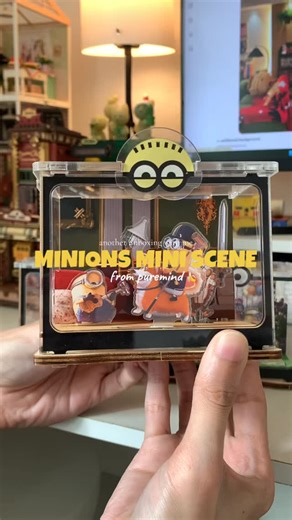 Eric on Instagram: "So much fun building this Minions mini scene! 💛🍌 Every tiny detail is adorable, and it instantly made my desk feel brighter and happier. Would you add this to your setup too? ✨ got them from @puremind.global link in bio #minions #miniatures #cozysetup #deskdecor"