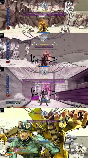 Diferença entre os 4 TIME STOP em #jojosbizzareadventure #eyesofheaven #jojo