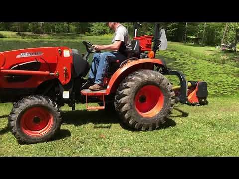 Betstco AGL-145 ditch bank flail mower, PTO extension, & 3rd function updates