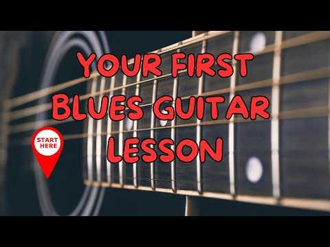 Your First Blues Guitar Lesson (12 Bar Blues Rhythm and Easy Soloing)