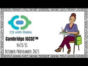 IGCSE Computer Science 0478 | Pastpaper Oct Nov 2025 | O level 2210 | Pastpapers | CS with Rabia