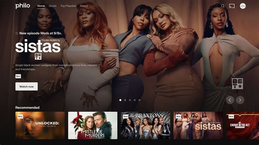 Philo user interface review; scoring the streamer's home page, content navigation, playback controls, more